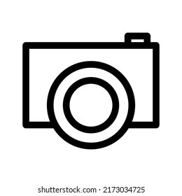 icono de cámara o logotipo símbolo de signo aislado ilustración vectorial - iconos vectoriales de estilo negro de alta calidad
