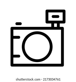 icono de cámara o logotipo símbolo de signo aislado ilustración vectorial - iconos vectoriales de estilo negro de alta calidad

