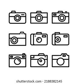camera icon or logo isolated sign symbol vector illustration - Collection of high quality black style vector icons

