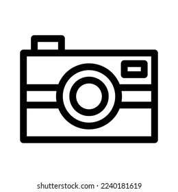 icono de cámara o logotipo símbolo de signo aislado ilustración vectorial - iconos vectoriales de estilo negro de alta calidad
