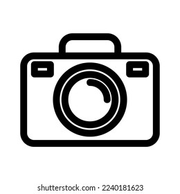 camera icon or logo isolated sign symbol vector illustration - high quality black style vector icons
