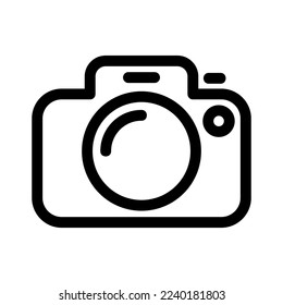 icono de cámara o logotipo símbolo de signo aislado ilustración vectorial - iconos vectoriales de estilo negro de alta calidad
