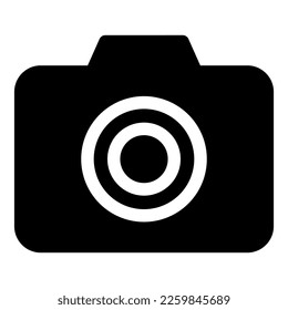 Kamerasymbol oder Logo einzeln auf Zeichen, Vektorgrafik - hochwertige Vektorsymbole in schwarzem Stil
