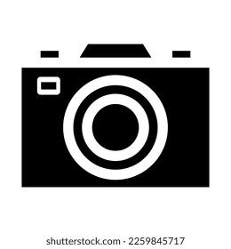 icono de cámara o logotipo símbolo de signo aislado ilustración vectorial - iconos vectoriales de estilo negro de alta calidad