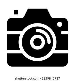 camera icon or logo isolated sign symbol vector illustration - high quality black style vector icons