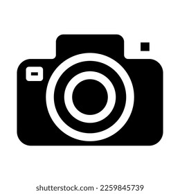 camera icon or logo isolated sign symbol vector illustration - high quality black style vector icons