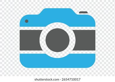 Ícone da câmera ou logotipo símbolo isolado símbolo ilustração vetorial. Ícone da câmera fotográfica. Vetor de símbolo de ícone de câmera.