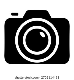 Camera icon or logo isolated sign symbol vector illustration - high quality black style vector icons