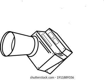 Camera icon logo line art