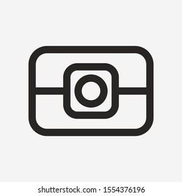 Camera Icon Logo Sets Outline Flat Design