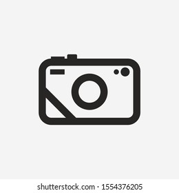 Camera Icon Logo Sets Outline Flat Design