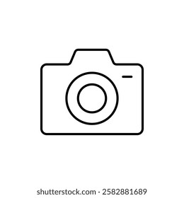 Camera icon logo sign set vector outline