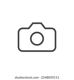 Camera icon Logo symbol outline set