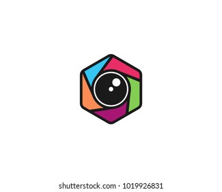 camera icon logo template