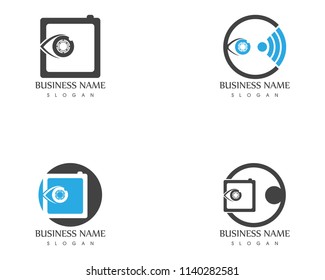 Camera icon logo template