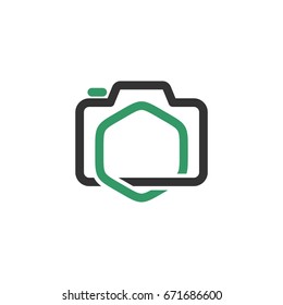 Camera Icon Logo Template Illustration Design. Vector EPS 10.