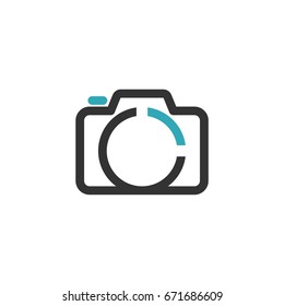 Camera Icon Logo Template Illustration Design. Vector EPS 10.
