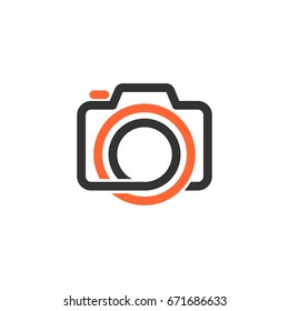 Camera Icon Logo Template Illustration Design. Vector EPS 10.