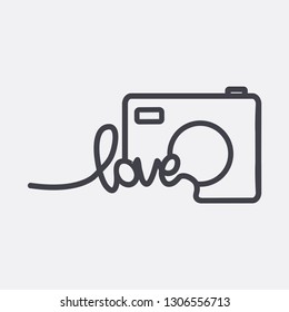 camera icon logo vector