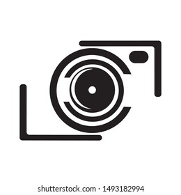 camera icon logo vector design