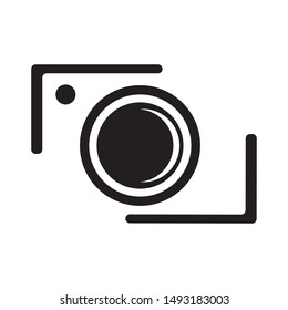 camera icon logo vector design
