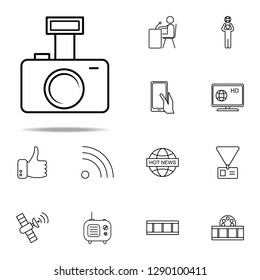 camera icon. Media, Press icons universal set for web and mobile