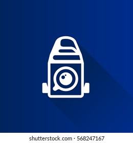 Camera icon in Metro user interface color style. Vintage retro photography