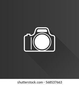 Camera icon in Metro user interface color style. Photography picture imaging