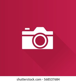 Camera icon in Metro user interface color style. Photography picture imaging