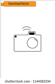 camera icon, mini camera icon, vector