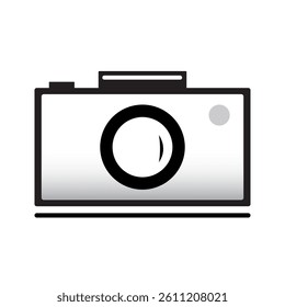 Camera Icon — Minimal Line Style for Photography and Media