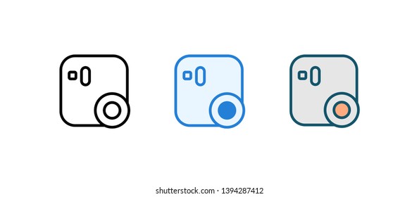 Camera icon - Modern camera sign vector - Illustration