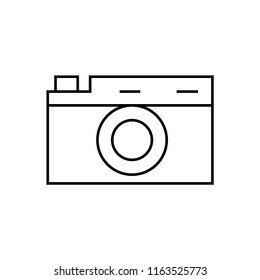 Camera icon. Old camera icon.