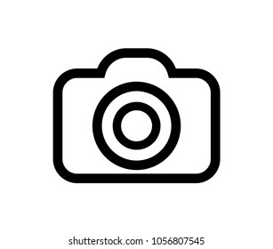 Camera icon on white background