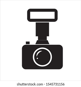 camera icon on a white background