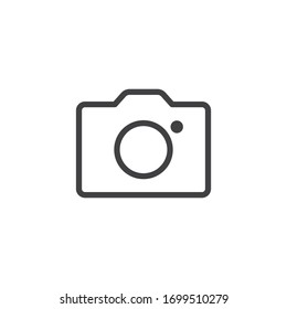 Camera icon on white background