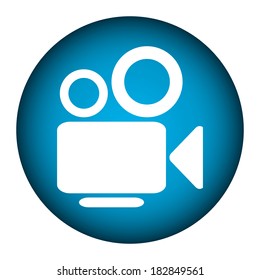 Camera icon on white background