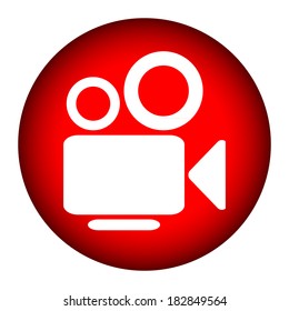 Camera icon on white background
