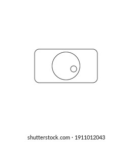 Camera icon on white background