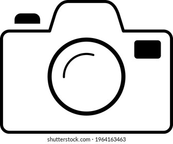 camera icon on white background