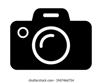 camera icon on white background