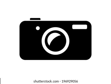 Camera icon on white background