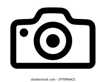 camera icon on white background