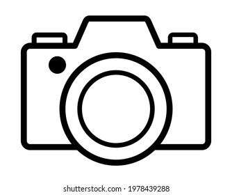 camera icon on white background