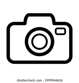 camera icon on white background
