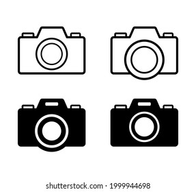 camera icon on white background
