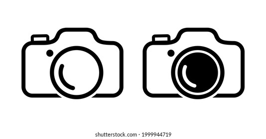 camera icon on white background