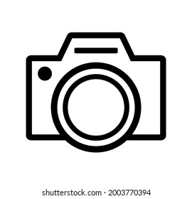 icono de cámara en fondo blanco