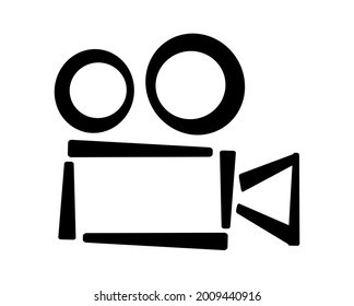 camera icon on white background