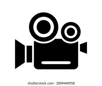 icono de cámara en fondo blanco